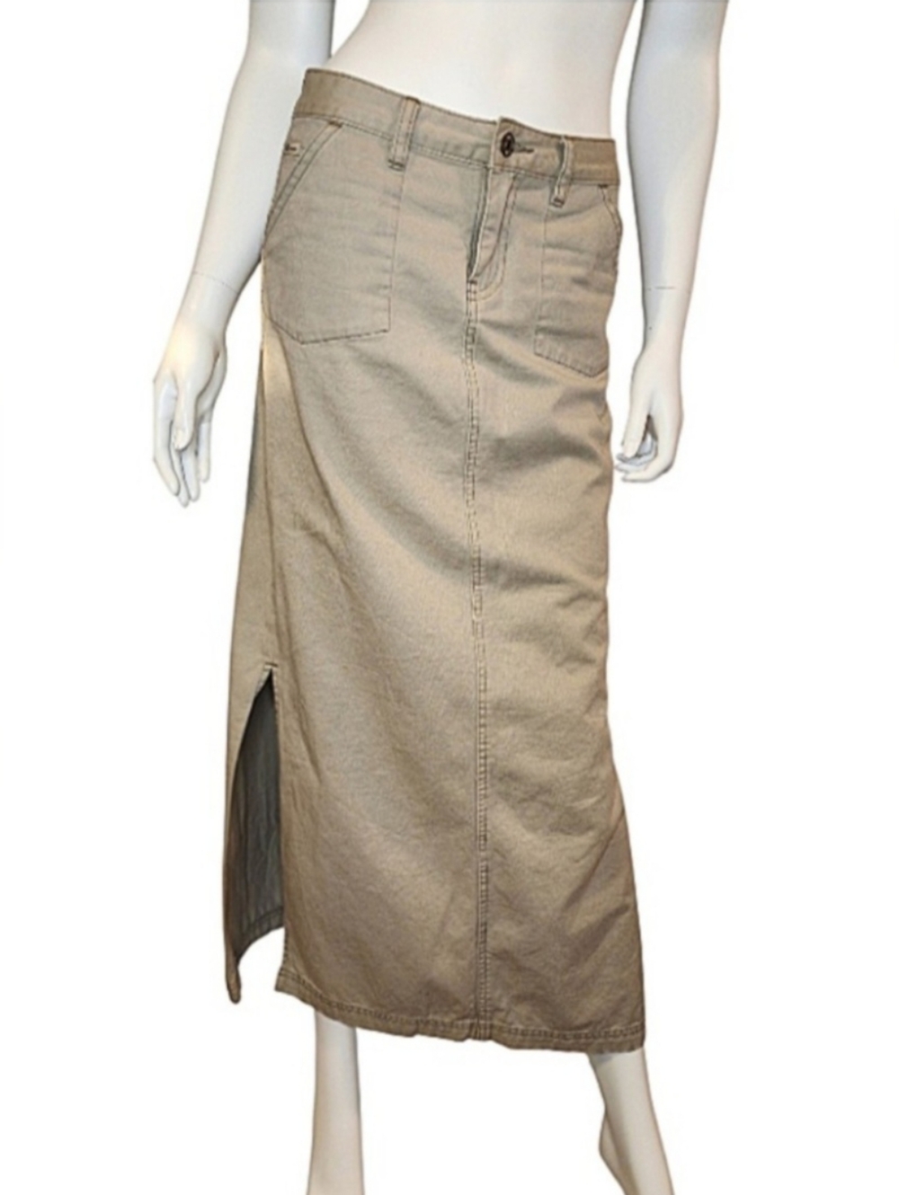 Y2K Vintage Junior's UnionBay khaki skirt Size 3 (Small)